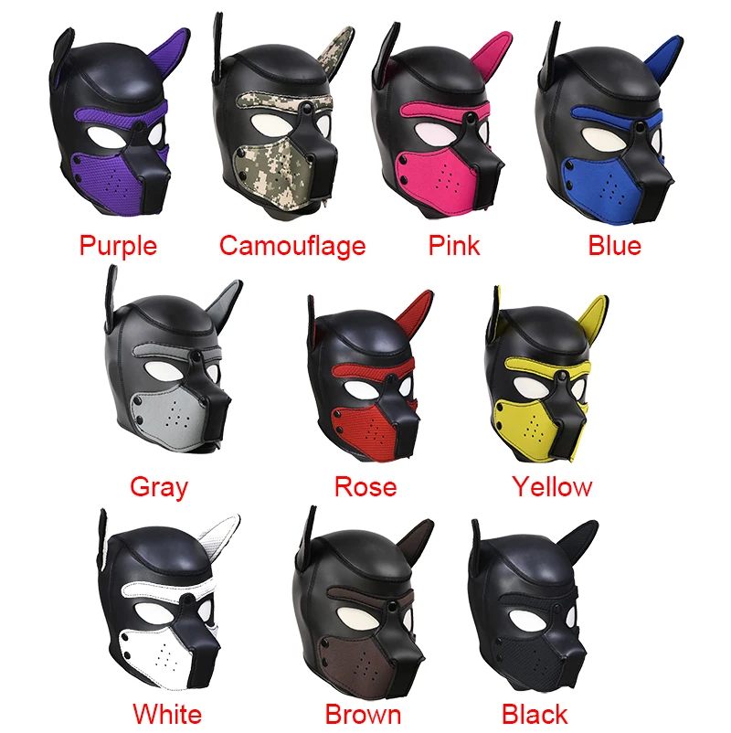 Bdsm Bondage Dog Hood Mask With Detachable Nose Sex Toys For Couples Women Men Dog Slave Roleplay Game Sexy Fetish Restraints thumbnail 2