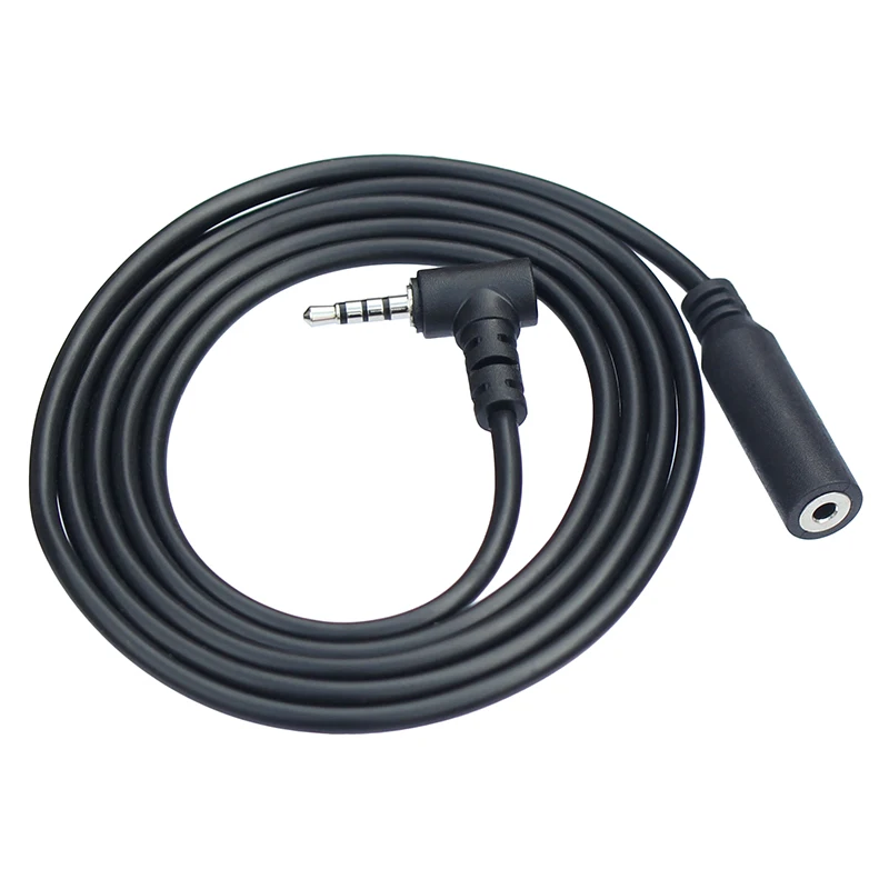 4 Pole 2.5mm Jack Male to Female Angled Extension Audio Cable 0.2m 1m 2m 3m 5m thumbnail 5