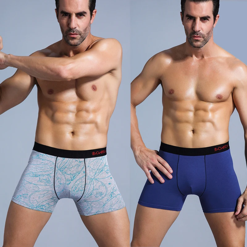 5Pcs Men's Panties Cotton Boxer Sexy Man Boxers Underwear Shorts Lots Male Boxershorts Set Family Underpants Brands thumbnail 3