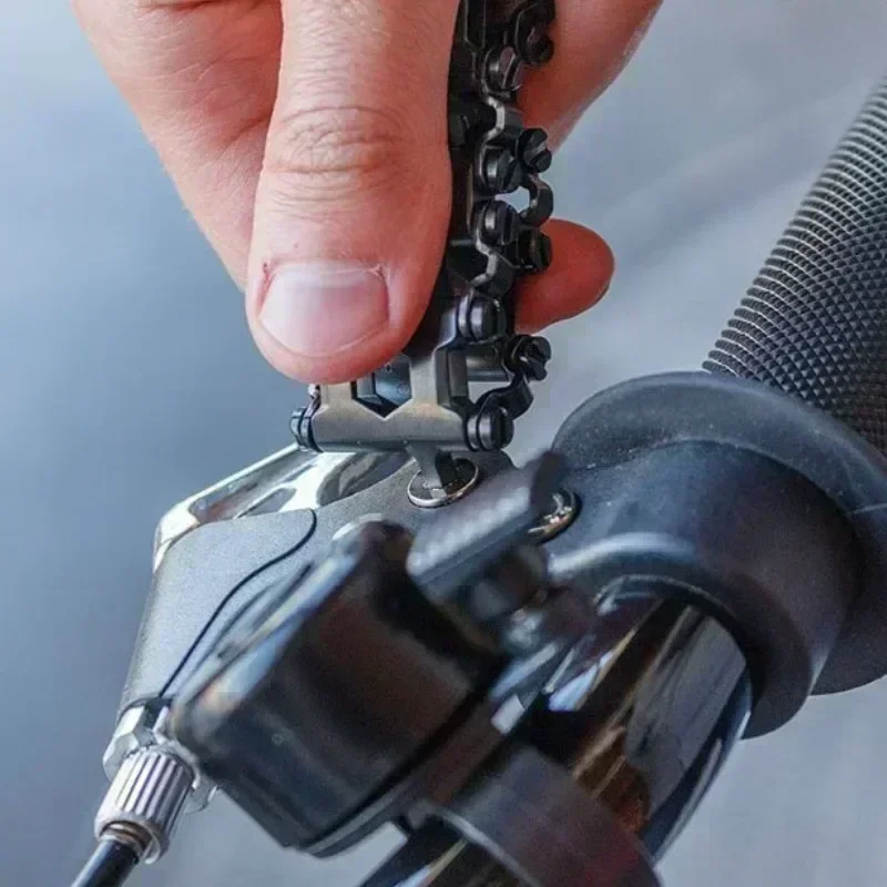 Multifunction Tool Bracelet Tread Bracelet Stainless Steel Bolt Driver Tools Kit Friendly Wearable Bike Multitool Outdoor Tool thumbnail 5