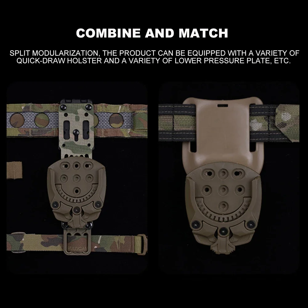 Tactical Holster Adapter 360 Degree Revolve Outdoor Hunting Holster  Base Mounting Modular Airsoft Shooting Holster Accessories thumbnail 5