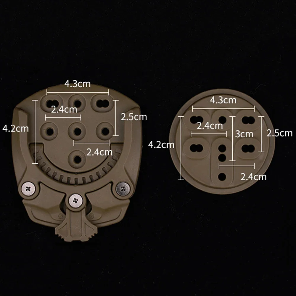 Tactical Holster Adapter 360 Degree Revolve Outdoor Hunting Holster  Base Mounting Modular Airsoft Shooting Holster Accessories thumbnail 2