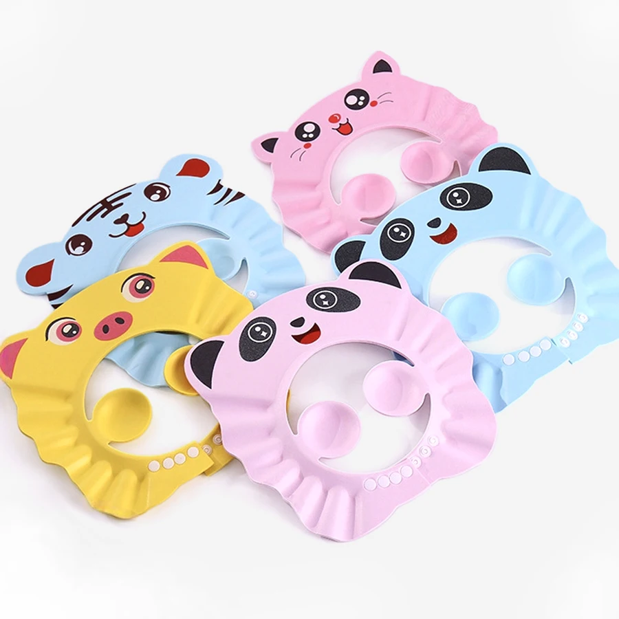 Cute Animal Shower Cap Safety Eye Protection Ear Protection Lightweight Cute Cartoon Baby Bath Protective Cap Shampoo Bath Care thumbnail 3