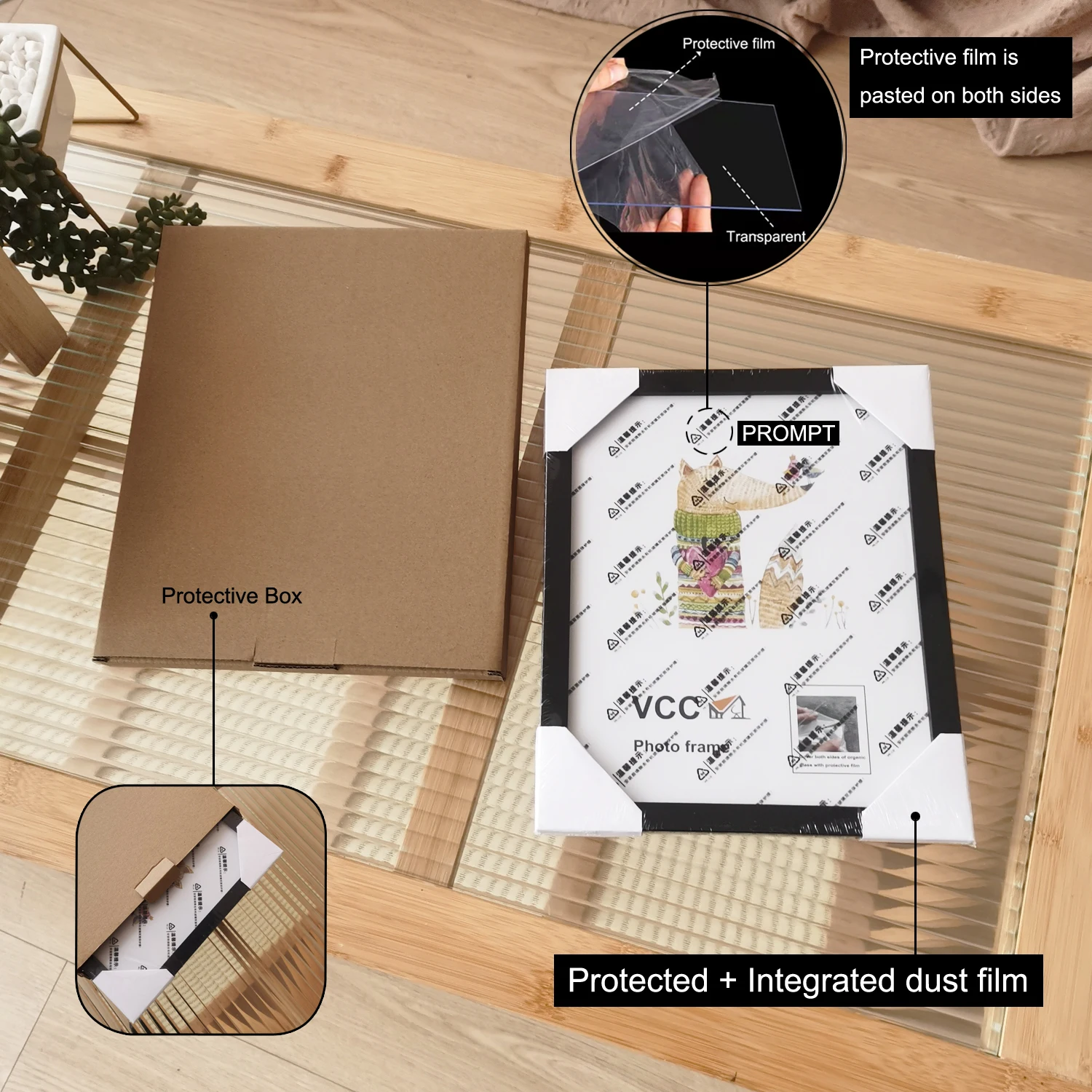 1Pc Wooden Photo Frame For Wall Hanging or Stand 10X15 15X20 20X25cm A4 Picture Frame For Pictures Photo Decor Commemorative Gif thumbnail 4