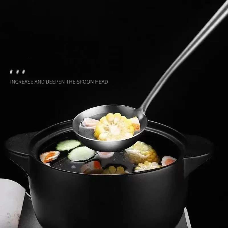 304 Stainless Steel 7Pcs Cooking Cookware Kitchenware Set 304 Spatula Spoon Colander Frying Powder Rake Cookware Cooking Tools thumbnail 5