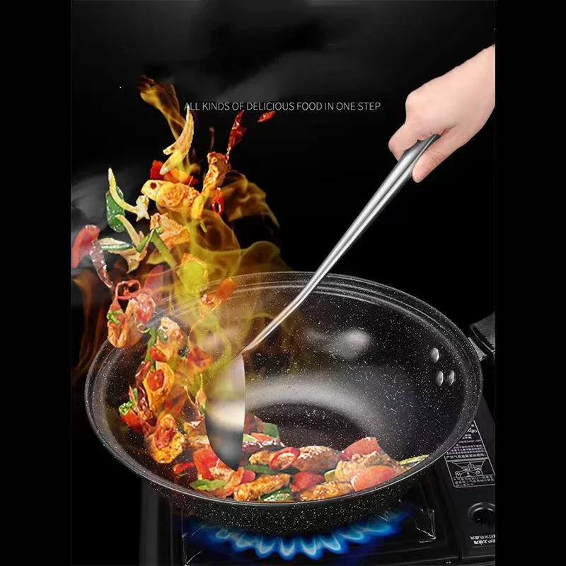 304 Stainless Steel 7Pcs Cooking Cookware Kitchenware Set 304 Spatula Spoon Colander Frying Powder Rake Cookware Cooking Tools thumbnail 4