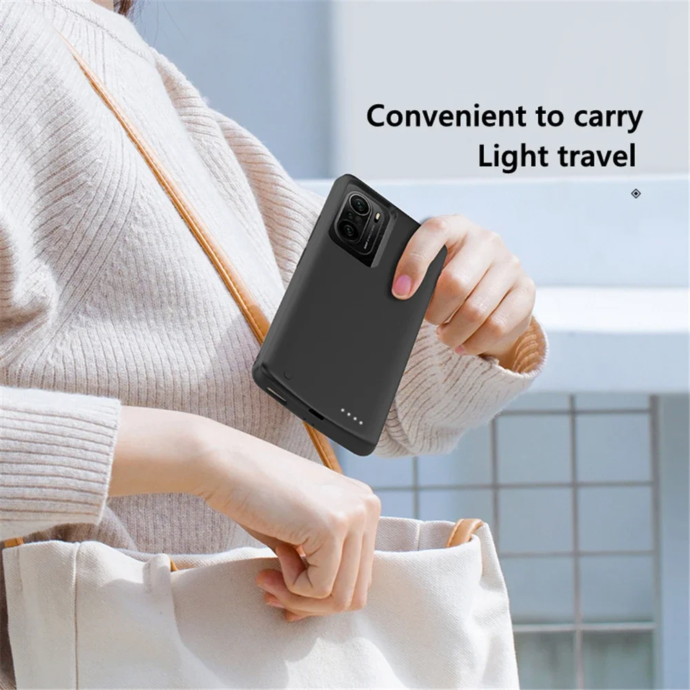 10000mAh Powerbank Charging Cover For Xiaomi Mi Poco F3 External Battery Cases Portable Charger Power Bank Case Coque Funda thumbnail 3