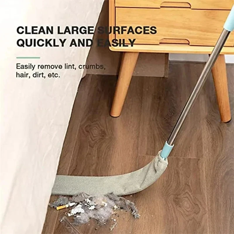 Telescopic Long Handle Broom For Home Blinds Dust Microfiber Brushes To Install Easy To Use Household Cleaning Tools thumbnail 4