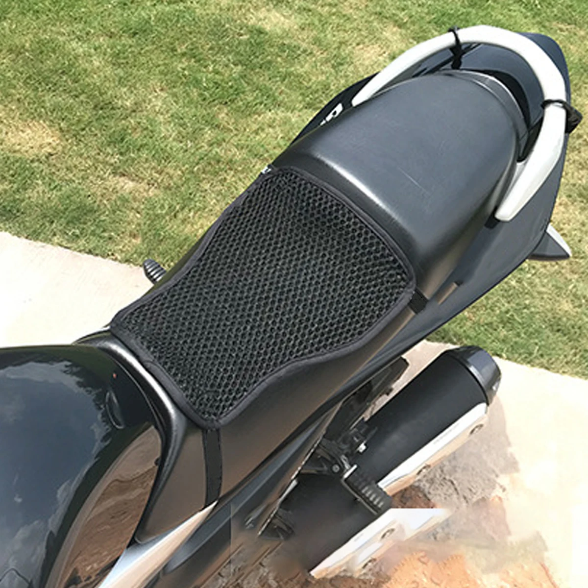 Motorcycle Seat Cushion Non-slip 3D Breathable Mesh Structure Soft and Comfortable Sun Protection Motorcycle Accessories thumbnail 5