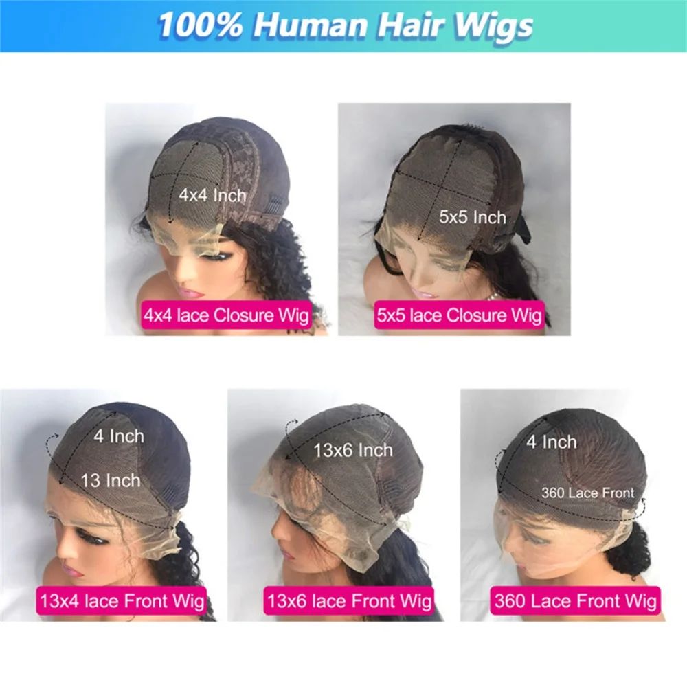 30 40 Inch Body Wave Human Hair Wigs 13x6 Hd Lace Front Wig human hair 13x4 360 Lace Frontal Wigs 4x4 Lace Closure Wig For Women thumbnail 6