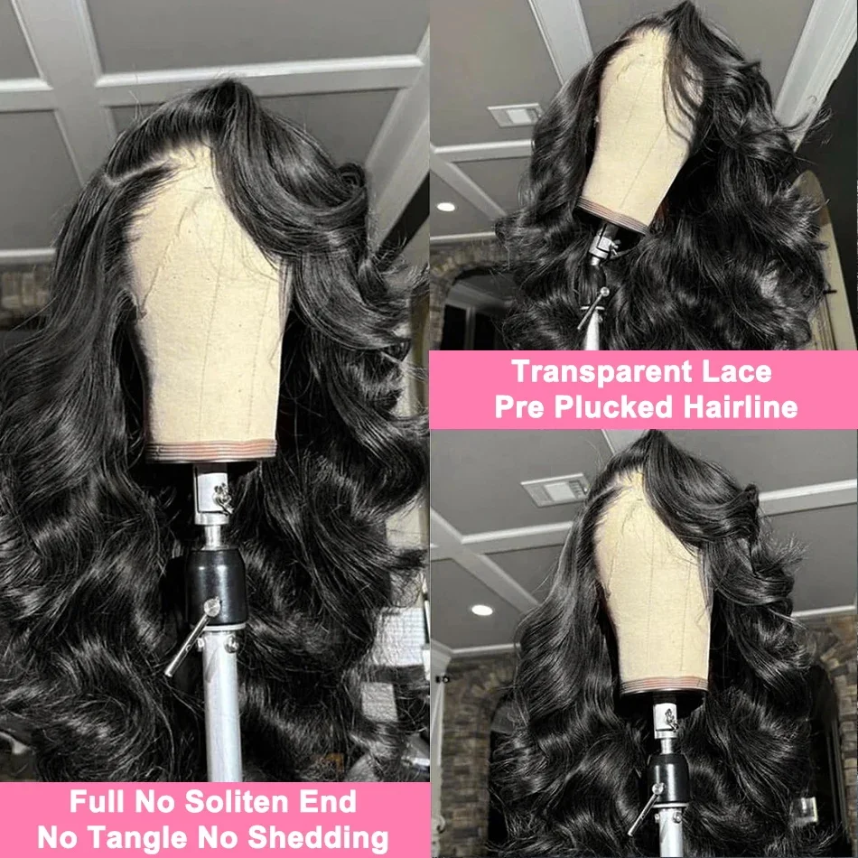 30 40 Inch Body Wave Human Hair Wigs 13x6 Hd Lace Front Wig human hair 13x4 360 Lace Frontal Wigs 4x4 Lace Closure Wig For Women thumbnail 3