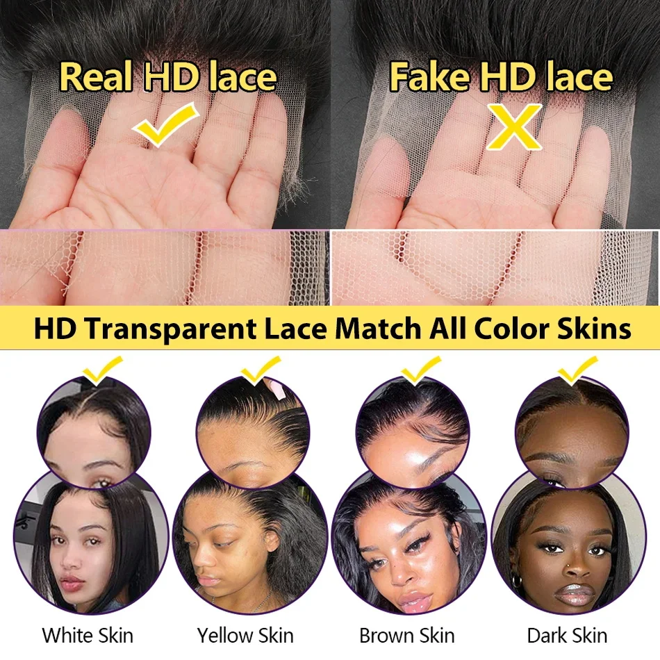 30 40 Inch Body Wave Human Hair Wigs 13x6 Hd Lace Front Wig human hair 13x4 360 Lace Frontal Wigs 4x4 Lace Closure Wig For Women thumbnail 5