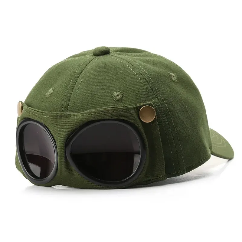 Aviator Hat Tide Korean Version Personality Glasses Cap Men's Sunglasses Sunshade Spring And Summer Versatile Tide Baseball Cap thumbnail 4