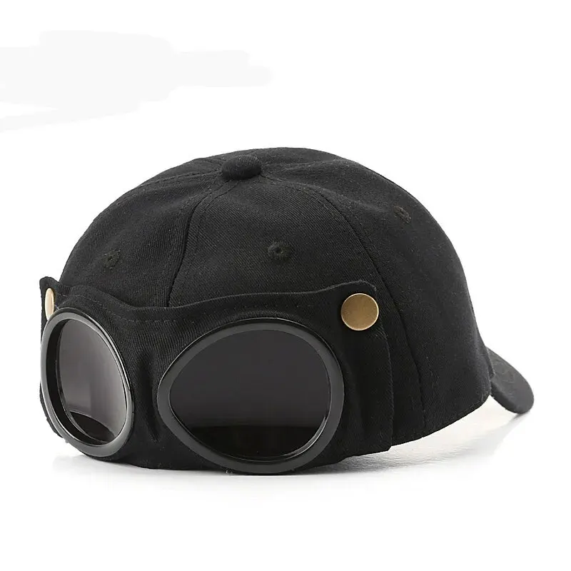 Aviator Hat Tide Korean Version Personality Glasses Cap Men's Sunglasses Sunshade Spring And Summer Versatile Tide Baseball Cap thumbnail 5
