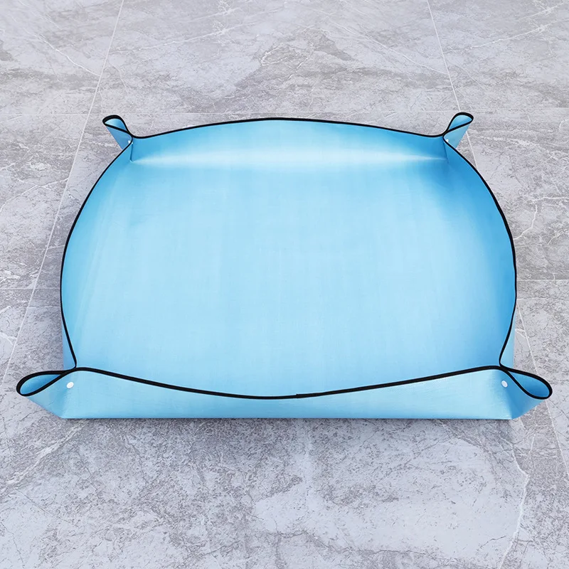 New Home Gardening Supplies Planting Mat Potting Pad Foldable Garden Plant Flower Pot Reusable Transplanting Waterproof Mats thumbnail 4