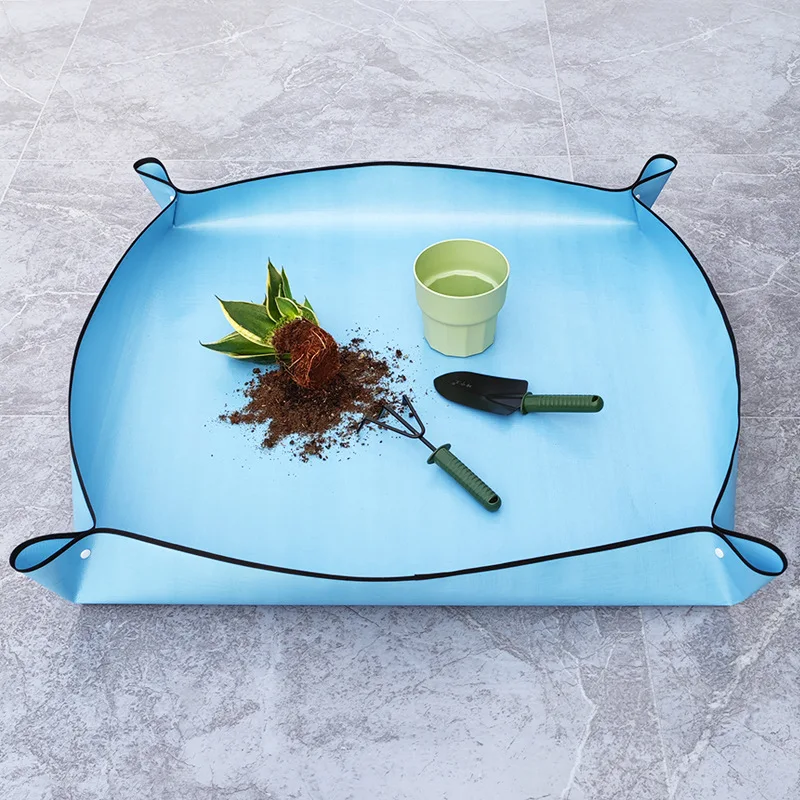 New Home Gardening Supplies Planting Mat Potting Pad Foldable Garden Plant Flower Pot Reusable Transplanting Waterproof Mats thumbnail 3