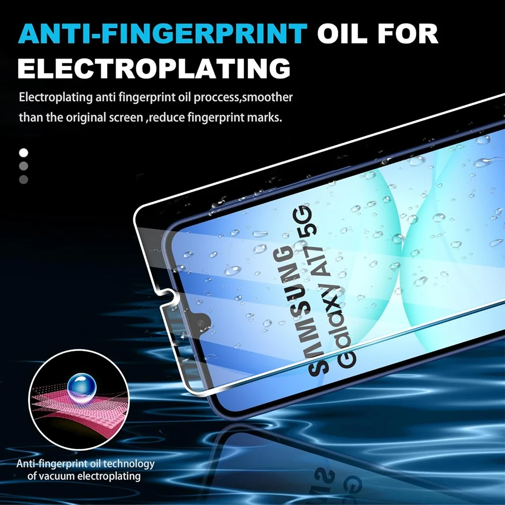 Tempered Glass For Samsung A16 A17 A26 A27 A36 A37 A56 A57 Screen Protector Galaxy A55 A35 A15 A25 A24 Film A51 A52 A53 A54 thumbnail 3