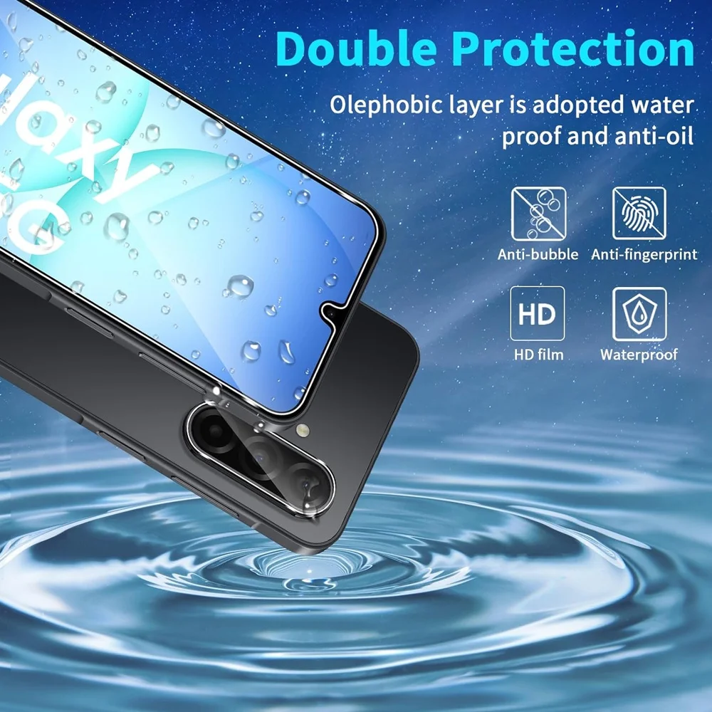 Tempered Glass For Samsung A16 A17 A26 A27 A36 A37 A56 A57 Screen Protector Galaxy A55 A35 A15 A25 A24 Film A51 A52 A53 A54 thumbnail 2