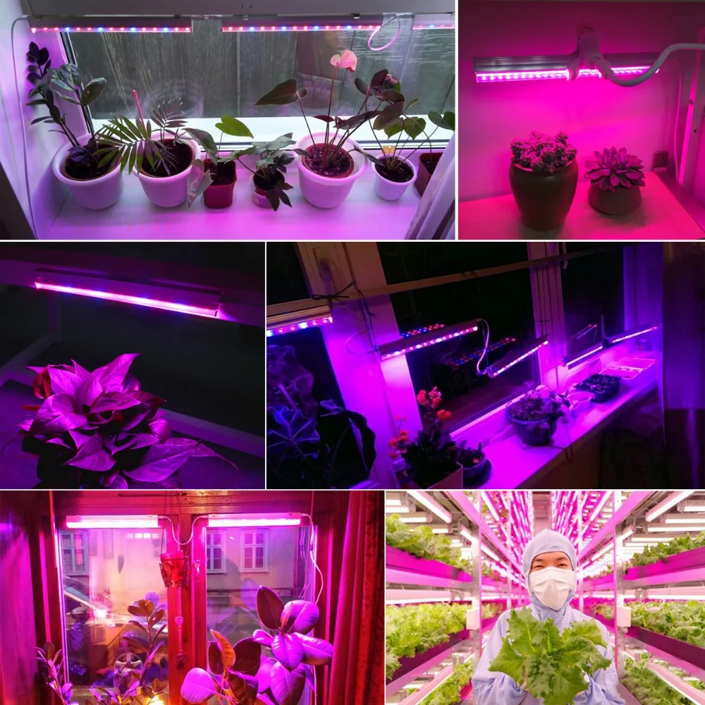29cm 110V 220V Full Spectrum Led Grow Light T5 Tube LED Phyto Lamps Grow LED Lamp Bar Light Hydroponic Plant Growth Light thumbnail 6