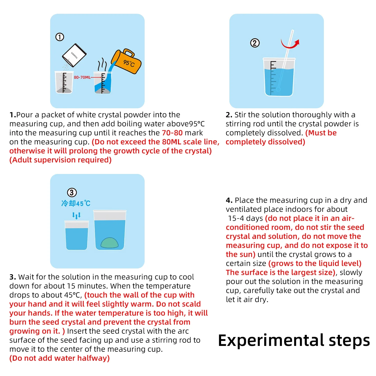 Technology Toy Crystal Planting DIY Scientific Experiment Set Fun Parent-child Communication Chemical Crystallization Principles thumbnail 4