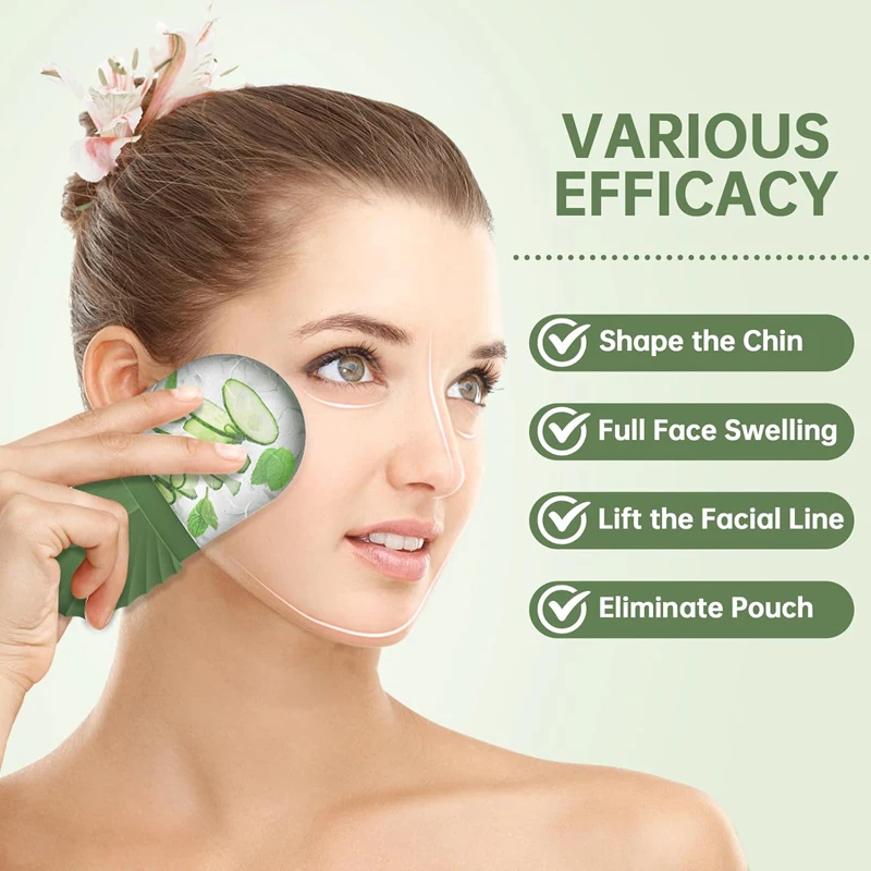 Ice Face Roller Ice Cube Beauty Massage Silicone Ice Mold For Eye Puffiness Ice Facial Roller Shrink Pores thumbnail 4