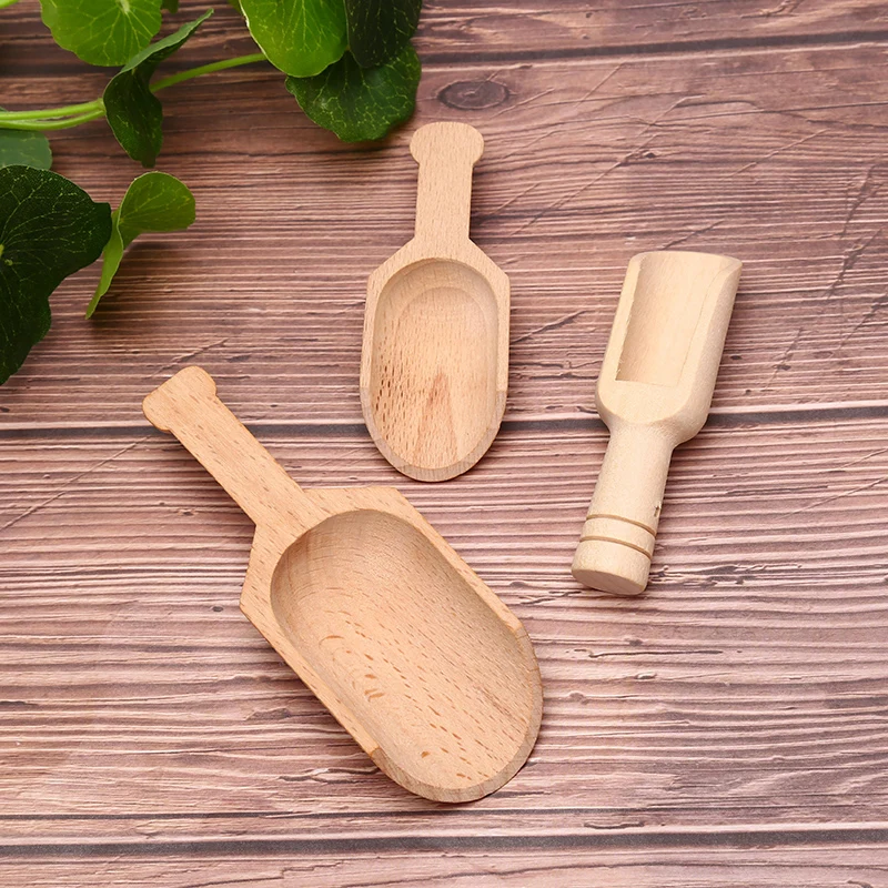 1Pcs Wooden Mini Tea Coffee Scoops Seasoning Candy Spices Bath Salt Spoons thumbnail 6