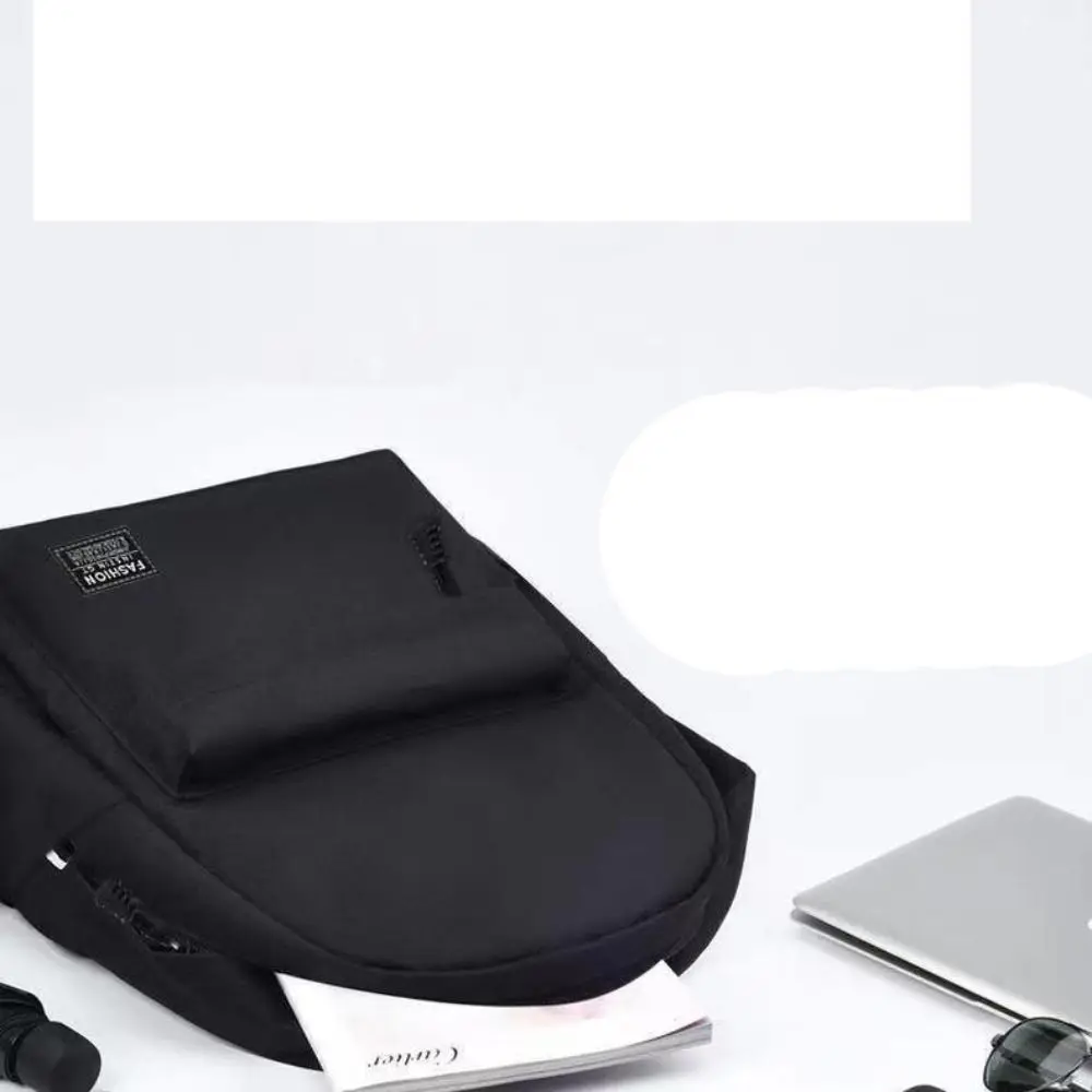 Trendy Men's Minimalist Backpack Versatile Backpack Large Capacity Student Backpack Computer Travel Bag Washable  Backpack thumbnail 5