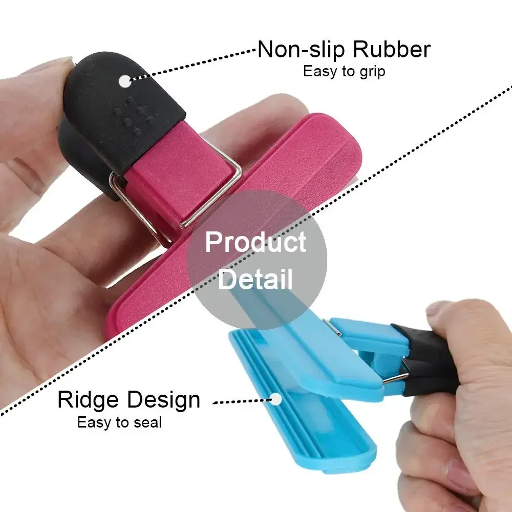Portable Bag Clips Kitchen Storage Food Snack Seal Sealing Bag Clips Sealer Clamp Plastic Tool Kitchen Organization Accessories thumbnail 3