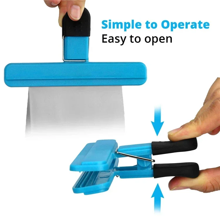 Portable Bag Clips Kitchen Storage Food Snack Seal Sealing Bag Clips Sealer Clamp Plastic Tool Kitchen Organization Accessories thumbnail 4