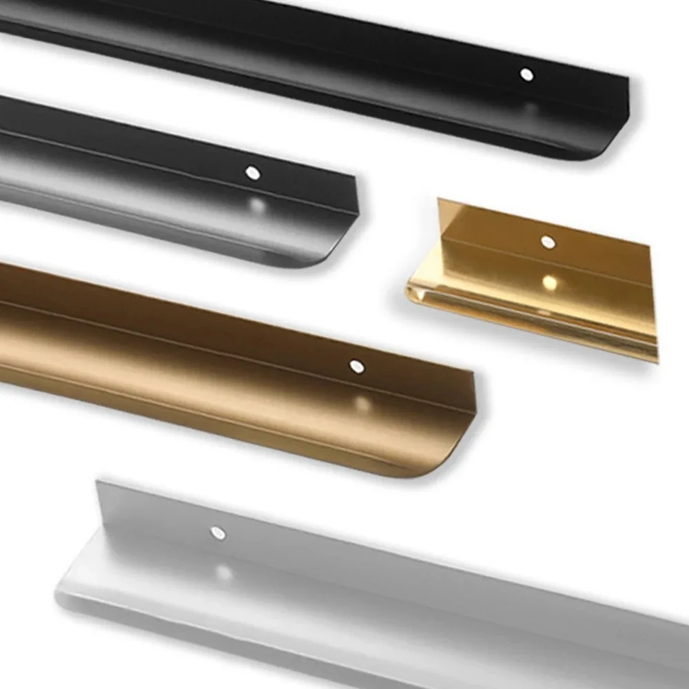 Simple Hidden Cabinet Handles  Kitchen Cupboard Door Pulls Elegance Long Handles Aluminum Alloy  Furniture Handle Hardware thumbnail 5