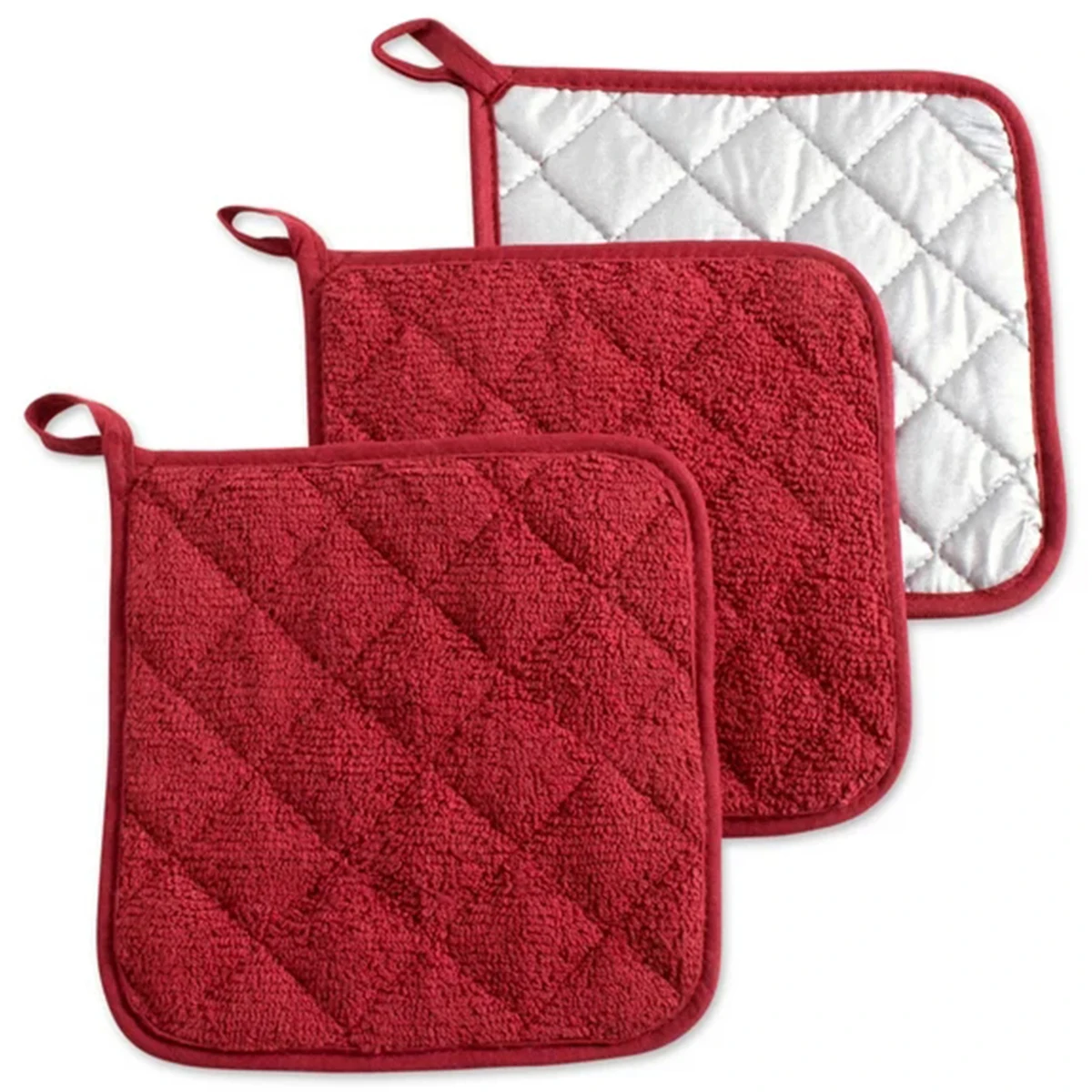 3Pc Pot Holders Heat Resistant Potholders Cotton Hot Pot Pad Firm Grip Pot Holders Dining Table Mat Pot Holders Set Kitchen Tool thumbnail 6