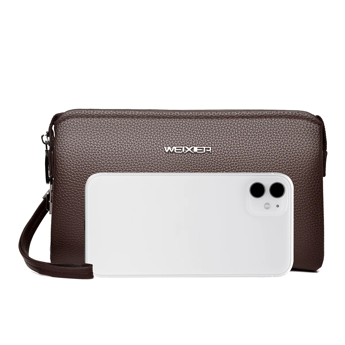 New Arrival Men's Clutch, High-Quality Business Solid Color Purse for Men handbags mens bag men wallet bolsos hombre clutch sac thumbnail 4