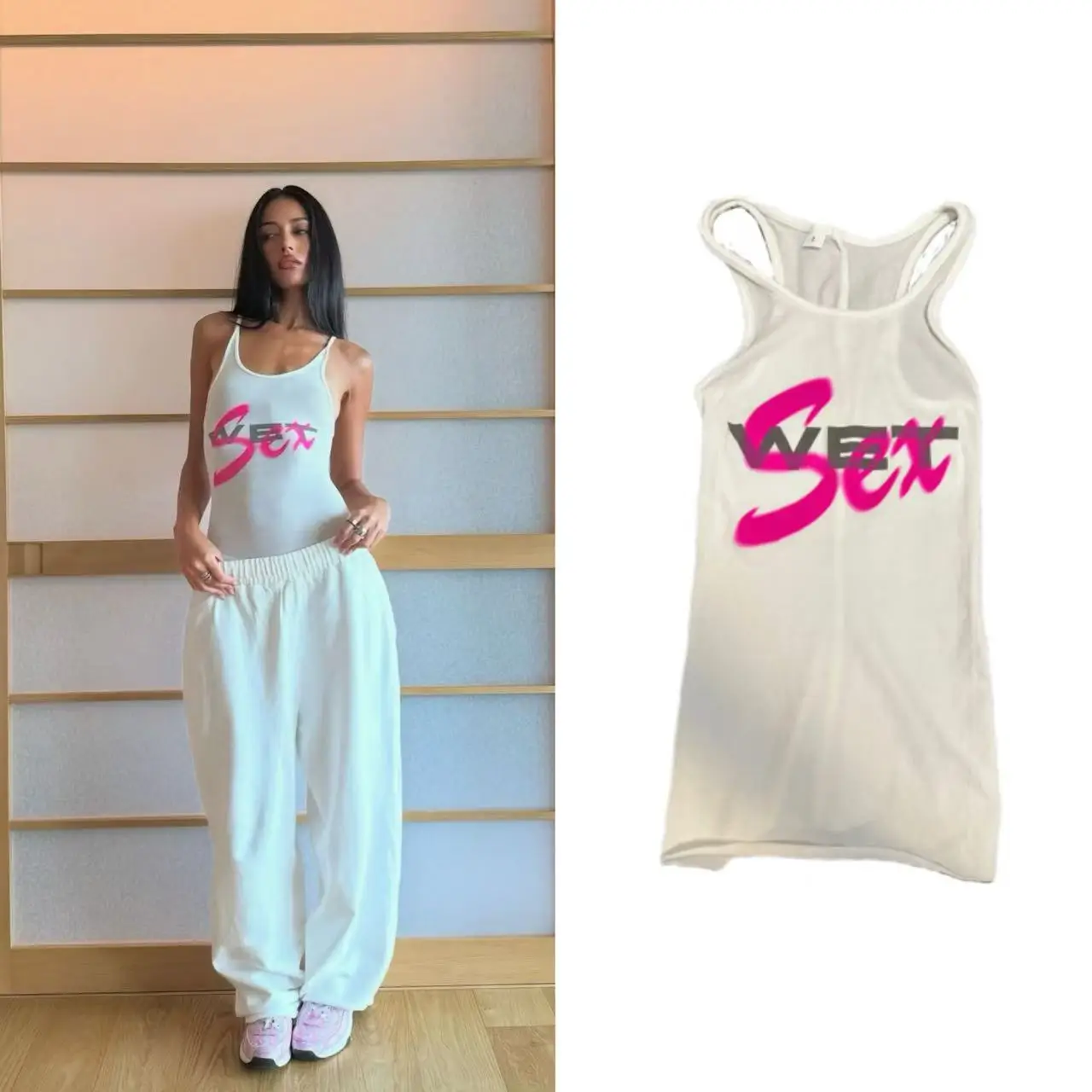 YZY MOWALOLA WET Bianca kanye vest for men and women thumbnail 6