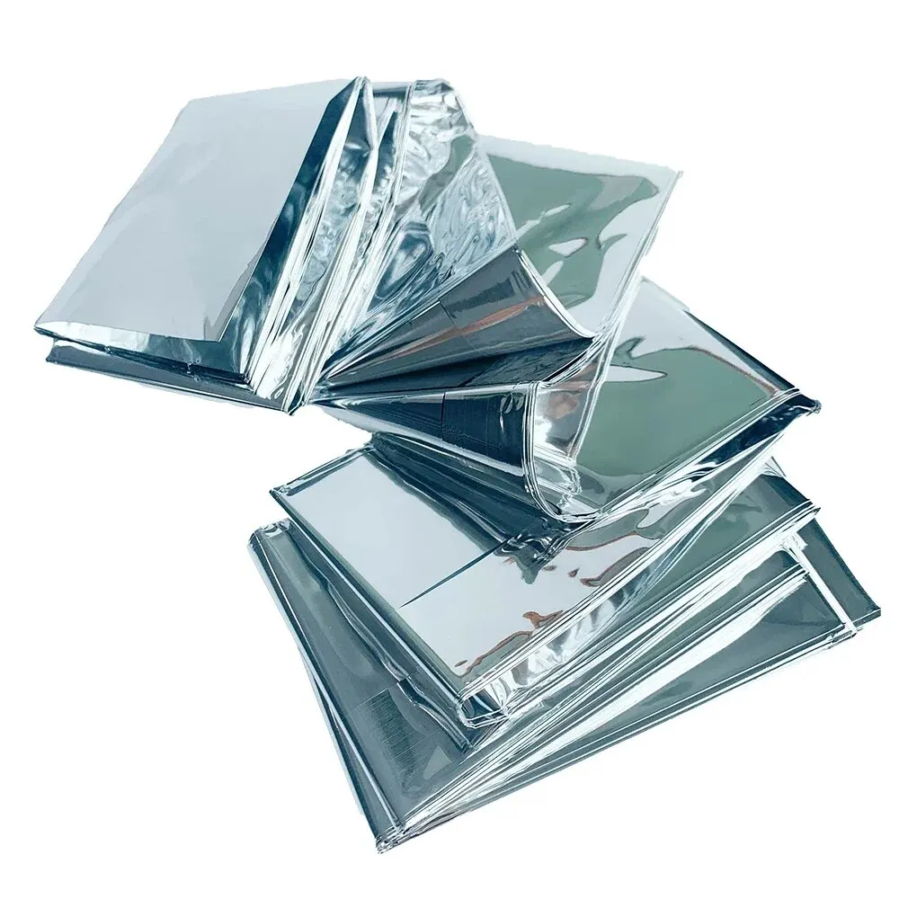 Rhino Rescue Emergency Blanket 1.6*2.1m Space Mylar Thermal for Outdoors, Hiking, Survival Blanket 10PC thumbnail 3