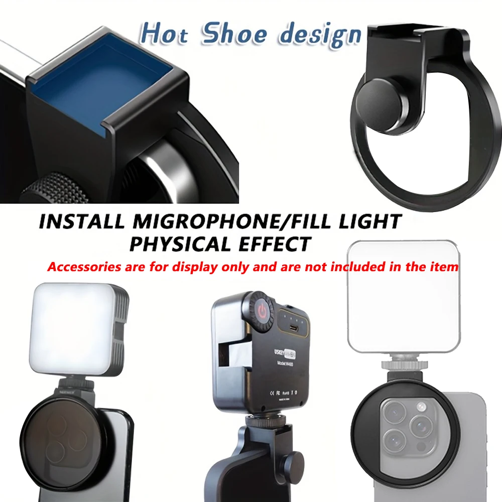 Upgraded 67MM ND CPL Metal Filter Adapter Phone Lens for iPhone 15 14 13 Pro Max Smartphone Stabilizer Photography Accessorie thumbnail 5