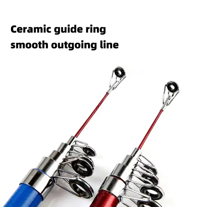 Fishing Pole Set Full Kits With Telescopic Fishing Rod And Spinning Reel Baits Hooks Travel Pole Set thumbnail 6