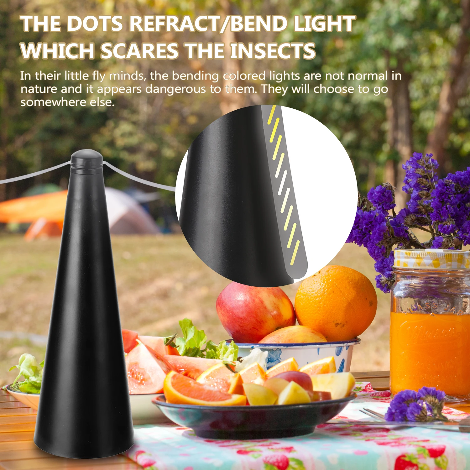 Fly Repellent Automatic Fan Fly Fans Pest Repellent Table Fan Battery/USB Powered Bug Repellent Keep Flies Away For Home Outdoor thumbnail 3