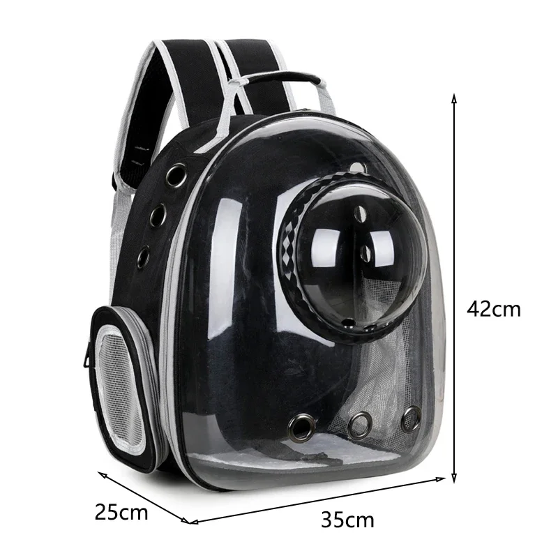 Portable Cat Pet Carrier Backpack Transparent Capsule Bubble Pet Backpack Small Animal Puppy Kitty Breathable Carrier for Travel thumbnail 5