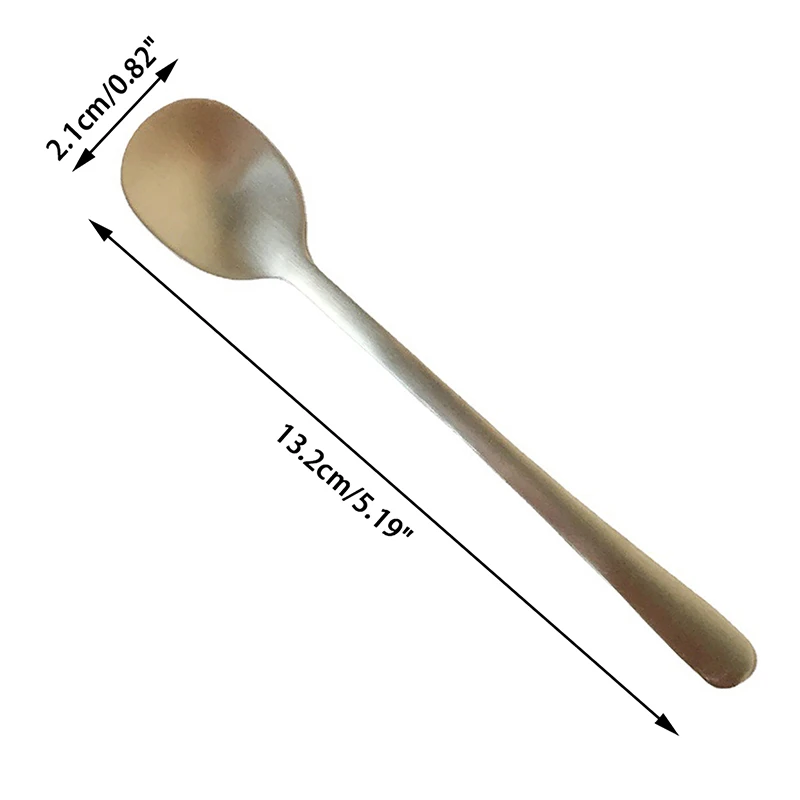 Stainless Steel Seasoning Spoon Round Thickened Mixing Spoon Coffee Tea Dessert Spoons Mixing Spoon Tableware thumbnail 6