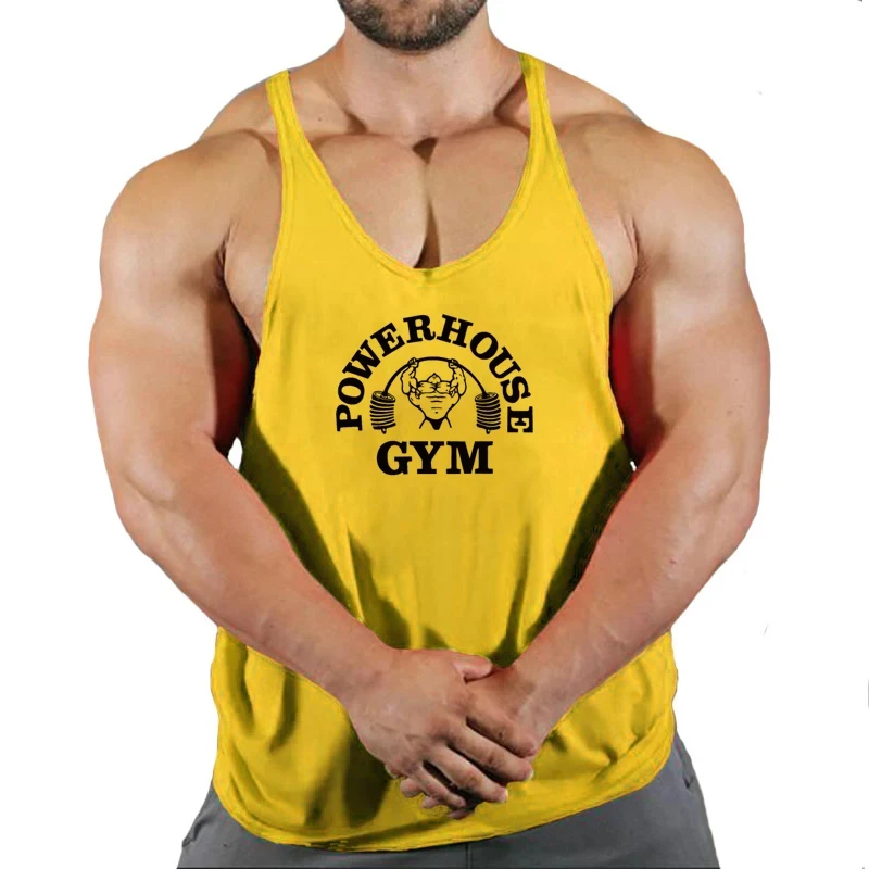 Gym Top Men Bodybuilding Shirt Fitness Men's Vest Singlet Sleeveless Sweatshirt Man Clothes Clothing Stringer Vests Singlets thumbnail 6