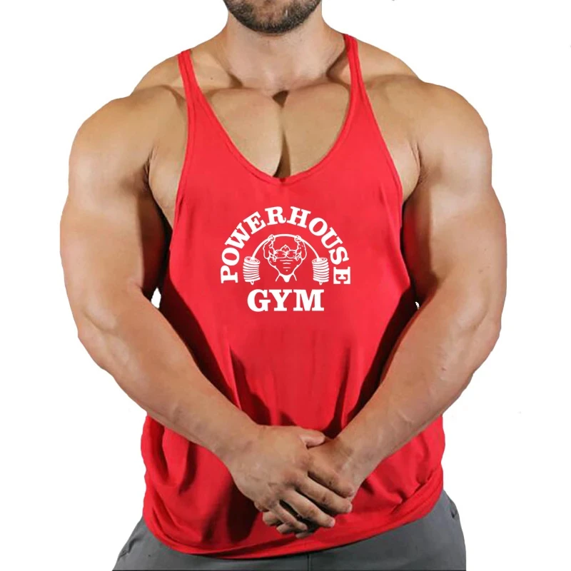 Gym Top Men Bodybuilding Shirt Fitness Men's Vest Singlet Sleeveless Sweatshirt Man Clothes Clothing Stringer Vests Singlets thumbnail 3