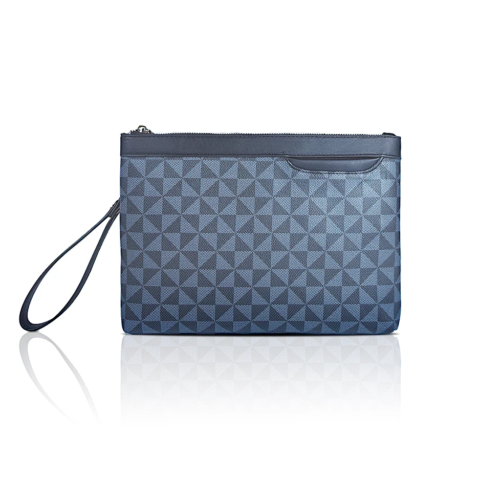 New Fashion PU Leather Men Clutch Bag Business And Leisure PAD Handbag Underarm Pocket Envelope Bag Outdoor Commuting Wallet Men thumbnail 2