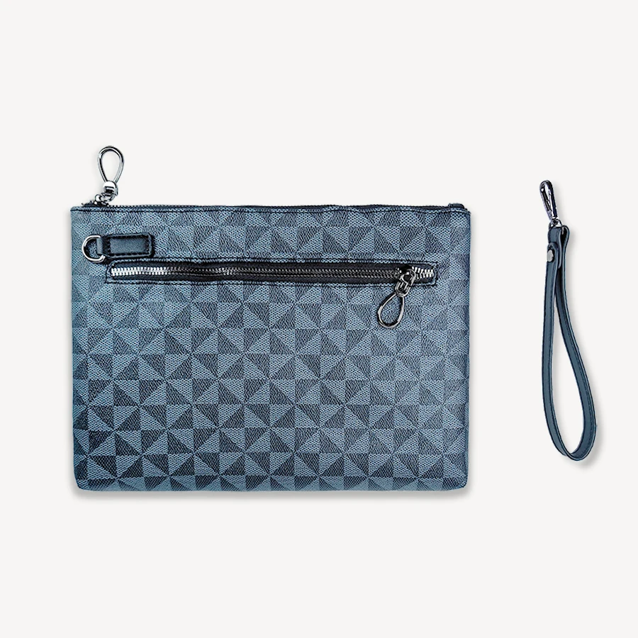 New Fashion PU Leather Men Clutch Bag Business And Leisure PAD Handbag Underarm Pocket Envelope Bag Outdoor Commuting Wallet Men thumbnail 4