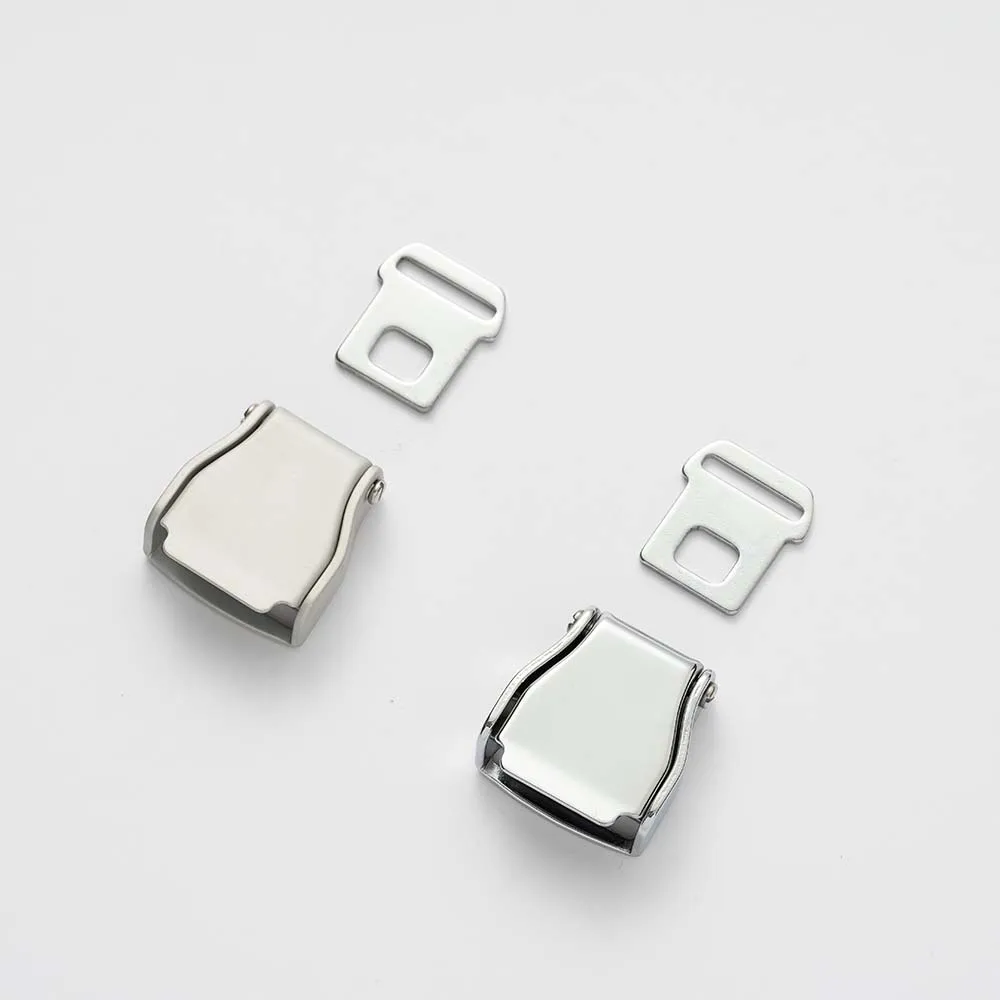 2CM 1.5CM SLOT Detachable Mini Airplane Safety Seat Belt Buckle Aviation Airline Plane Belt Aircraft Seatbelt Buckle Keychain
