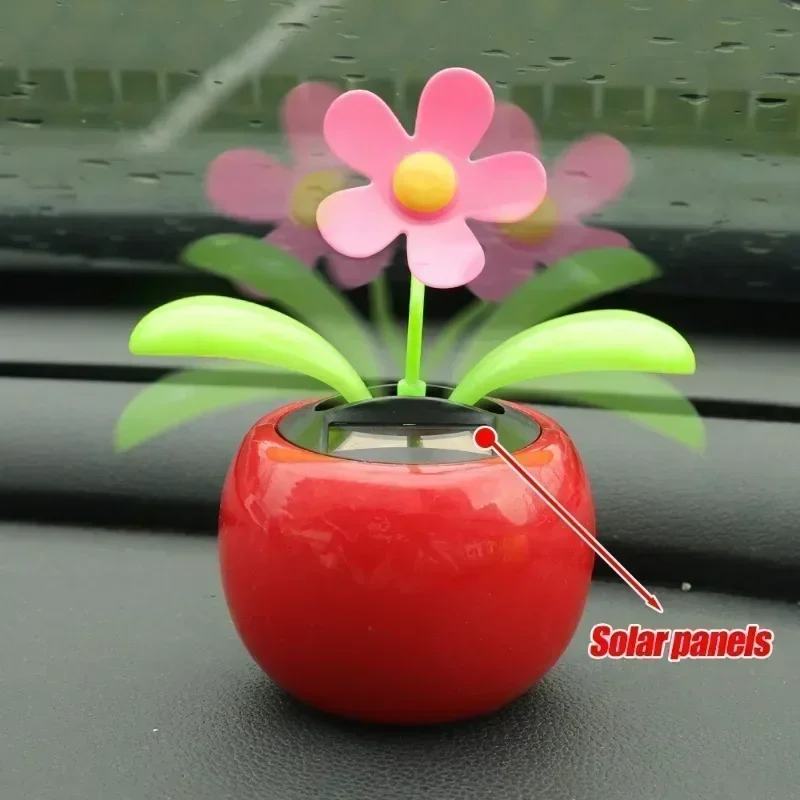 Car Solar Sunflower Ornaments Swaying Honey Bee Decoration Ornaments Dashboard Solar Energy Dancing Flowers Swinging Ornaments thumbnail 5