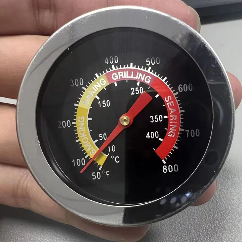 Read Oven Thermometer for Kitchen Home Household Cooking Temp Gauge 0-400℃ Stainless Steel BBQ Smoker Grill Thermometer Parts thumbnail 3