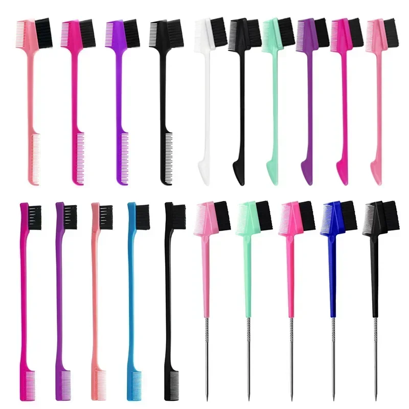 Baby Care Hair Edge Brush Comb Double Sided 3 in 1 Edge Control Brush for Baby Hair Salon Hair Care Comb Brushes Beauty Tools thumbnail 2