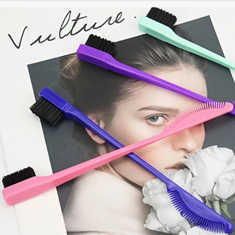 Baby Care Hair Edge Brush Comb Double Sided 3 in 1 Edge Control Brush for Baby Hair Salon Hair Care Comb Brushes Beauty Tools thumbnail 6