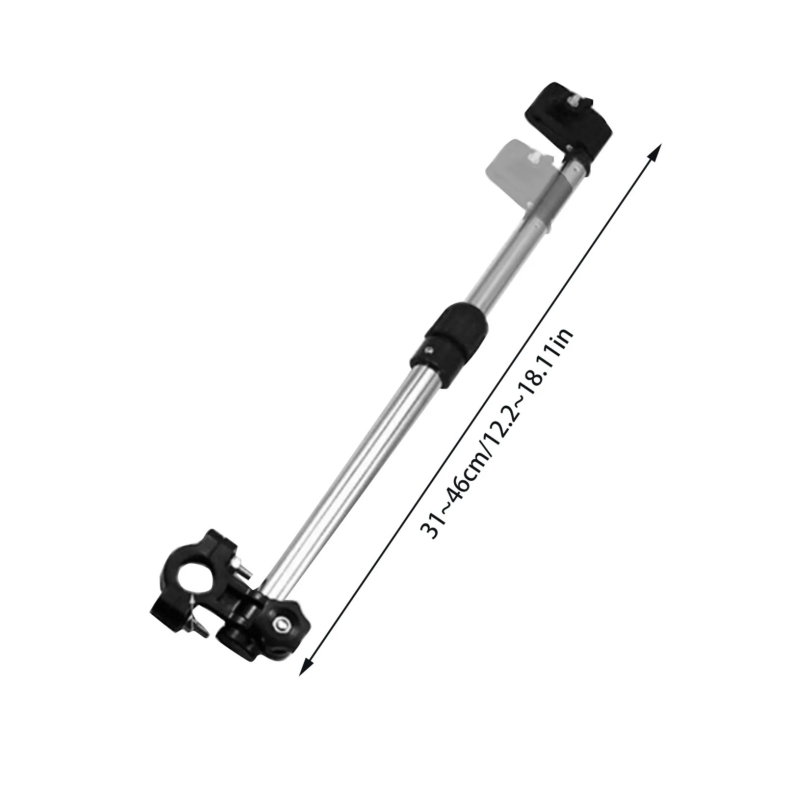 Stainless Steel Umbrella Stands Any Angle Swivel Wheelchair Bicycle Umbrella Connector Stroller Umbrella Holder Rain Gear Tool thumbnail 6