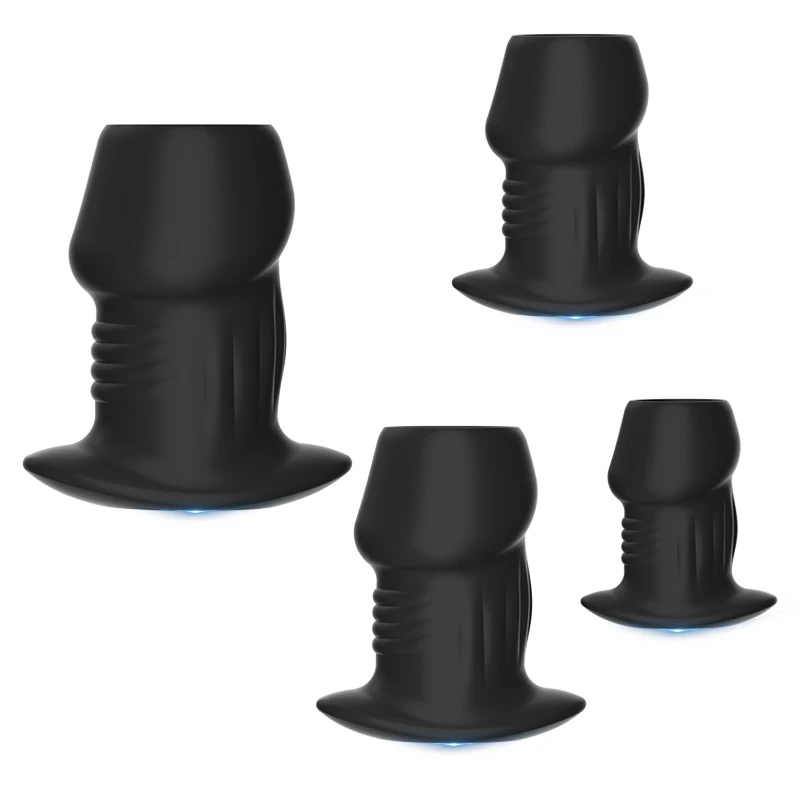 Hollow Anal Plug With Stopper Speculum Enema Anus Dilator Silicone Butt Plug Prostate Massage Adult Sex Toy For Woman Men Gay thumbnail 3